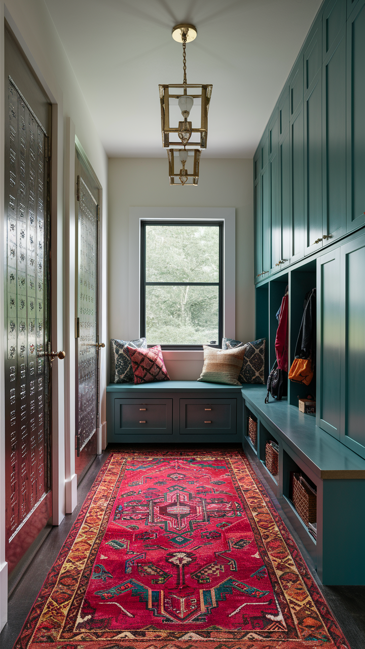 Modern Mudroom with Clean Lines