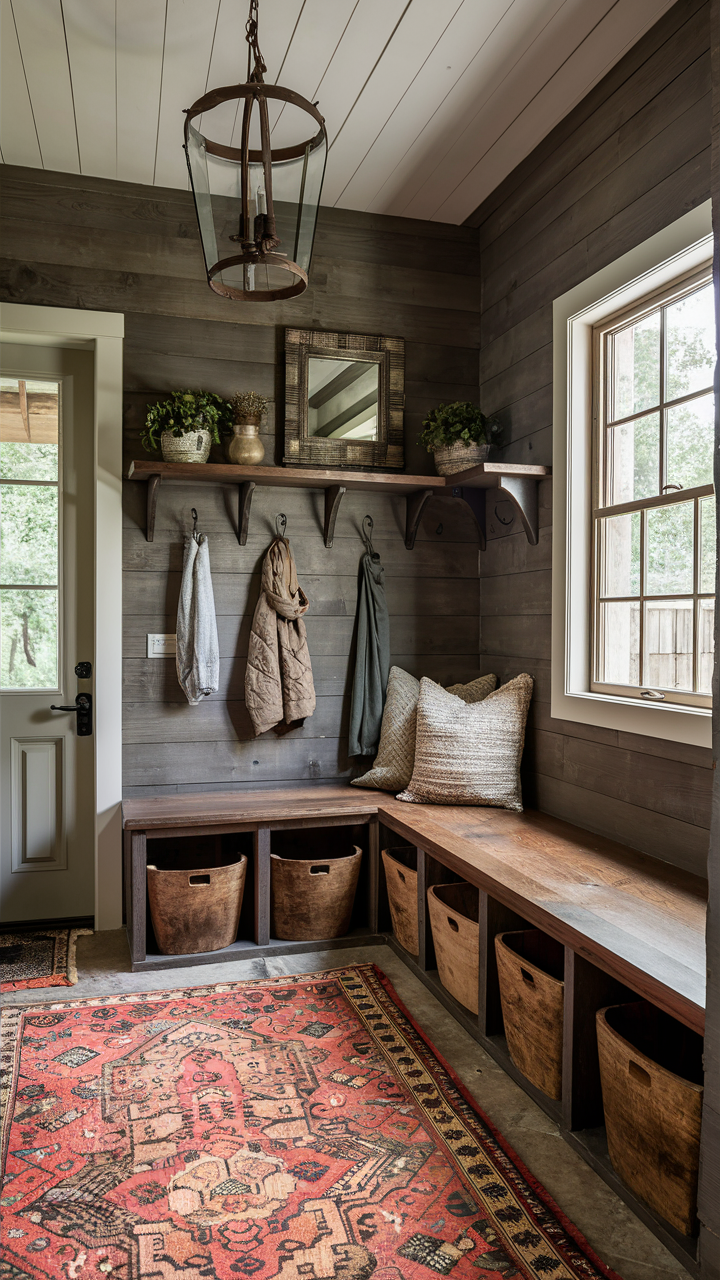 Rustic Farmhouse Mudroom