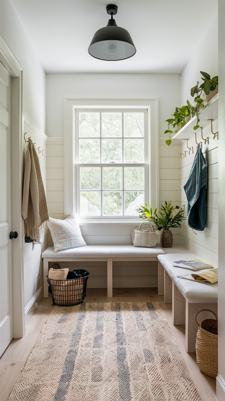 Bright and Airy Mudroom