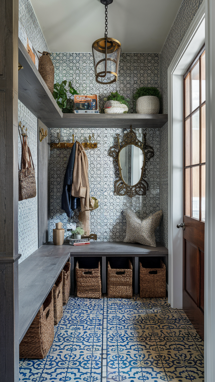 Vintage-Inspired Mudroom Design