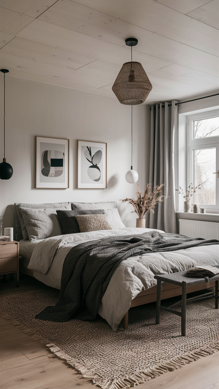 Scandinavian Style Men's Bedroom