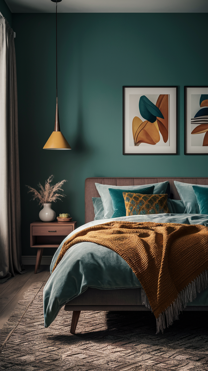 Mid-Century Modern Men's Bedroom