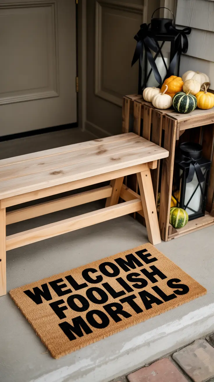 DIY Halloween Door Mat Ideas