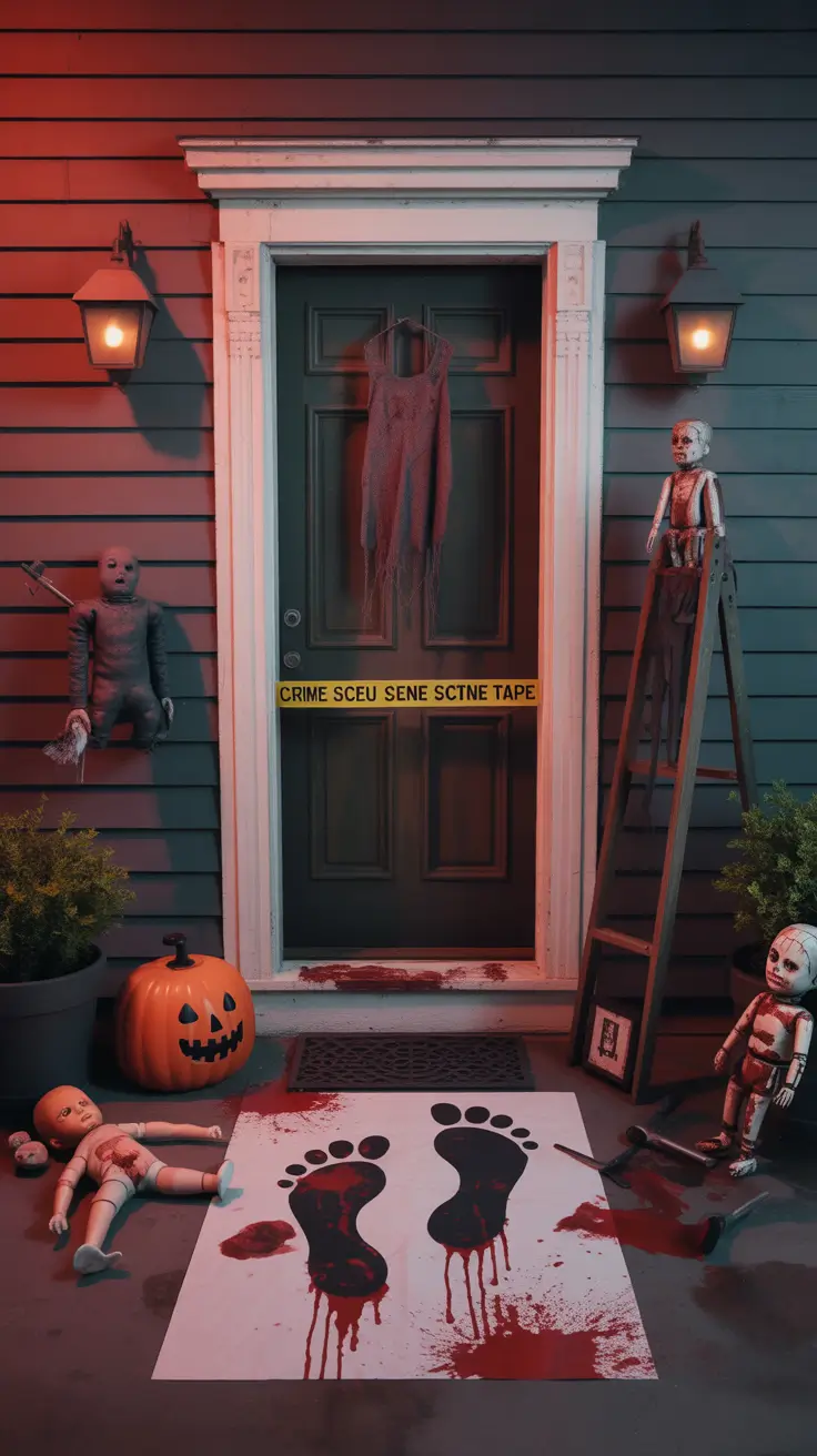Gory Halloween Door Mat