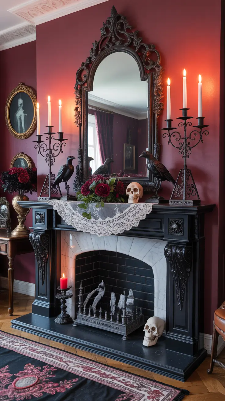 Gothic Halloween Mantle