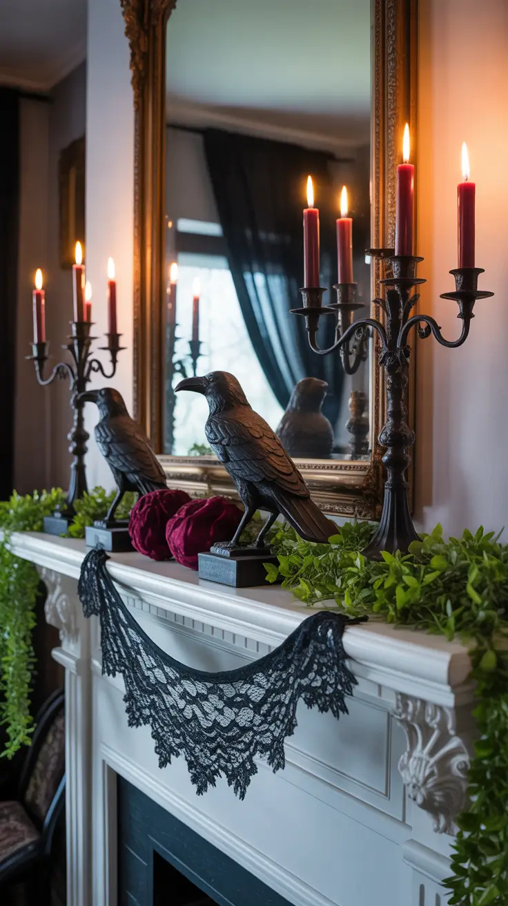 Gothic Halloween Mantle