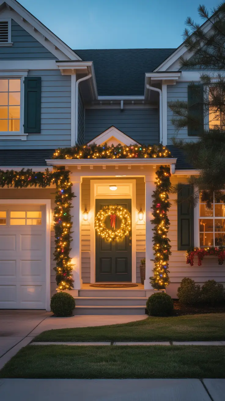 Wreaths and Garlands with Lights