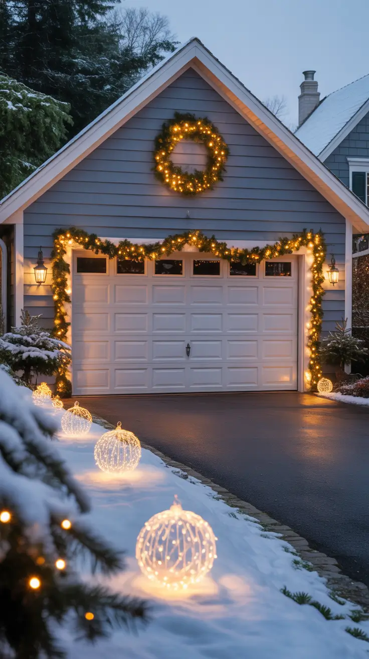 Garage Christmas Light Decorations