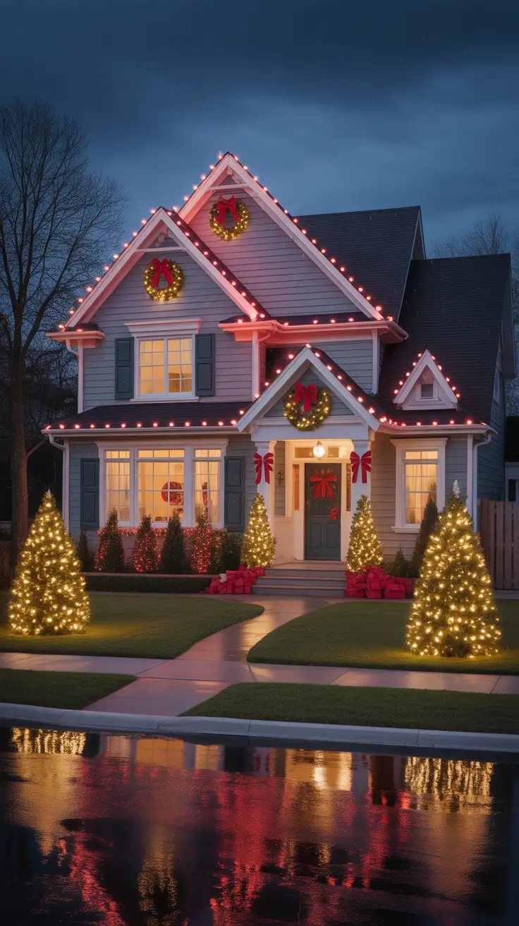 Outdoor Christmas Lights 2025: Stunning Holiday Lighting 33 Ideas for a Magical Home Exterior