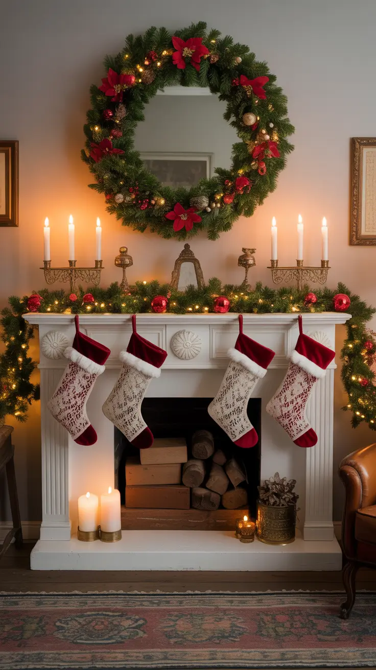 Christmas Mantle Decor Ideas 2025: Cozy, Modern & Vintage Inspirations for Every Room