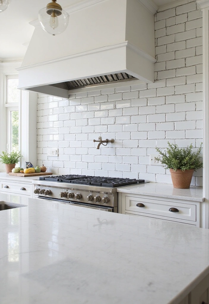 Timeless Subway Tile Designs for Black and White Kitchen Backsplash