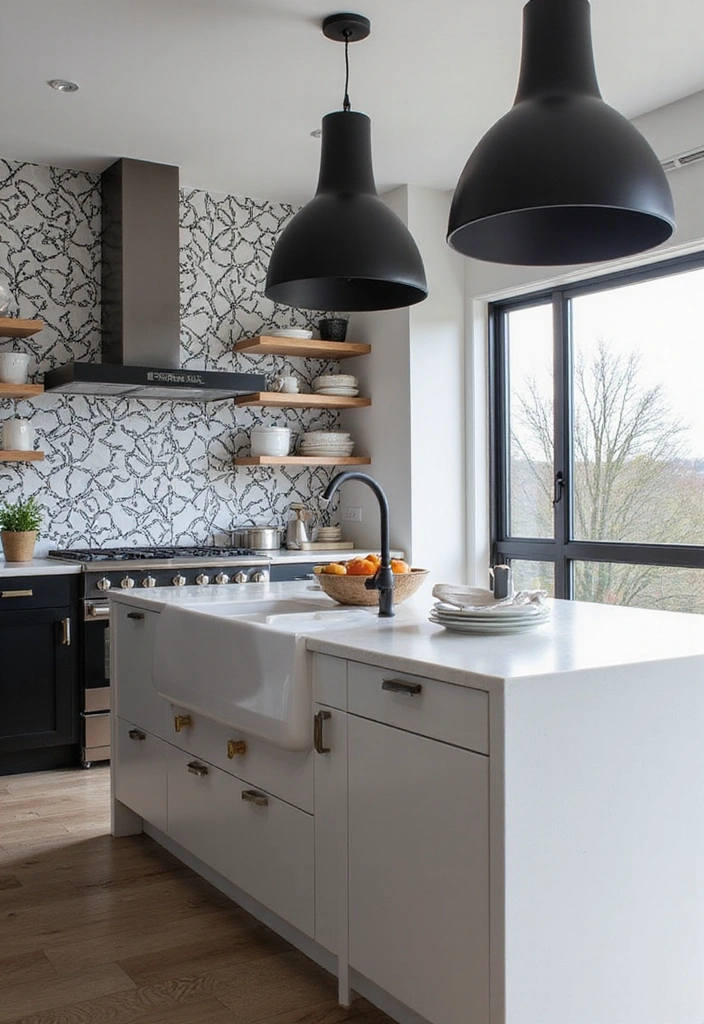 Dynamic Geometric Tile Patterns for Kitchen Backsplash