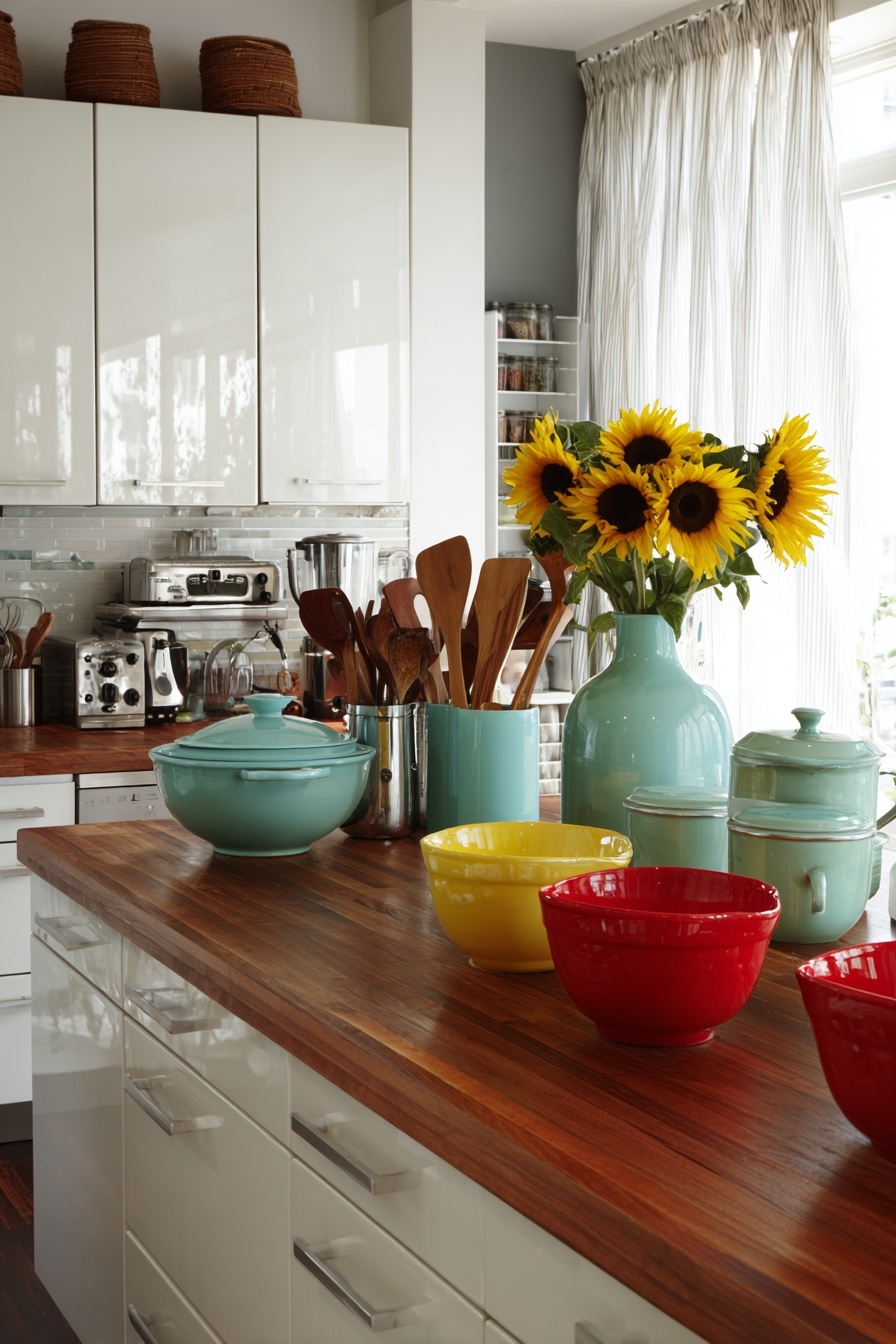 Add Brightly Colored Utensils