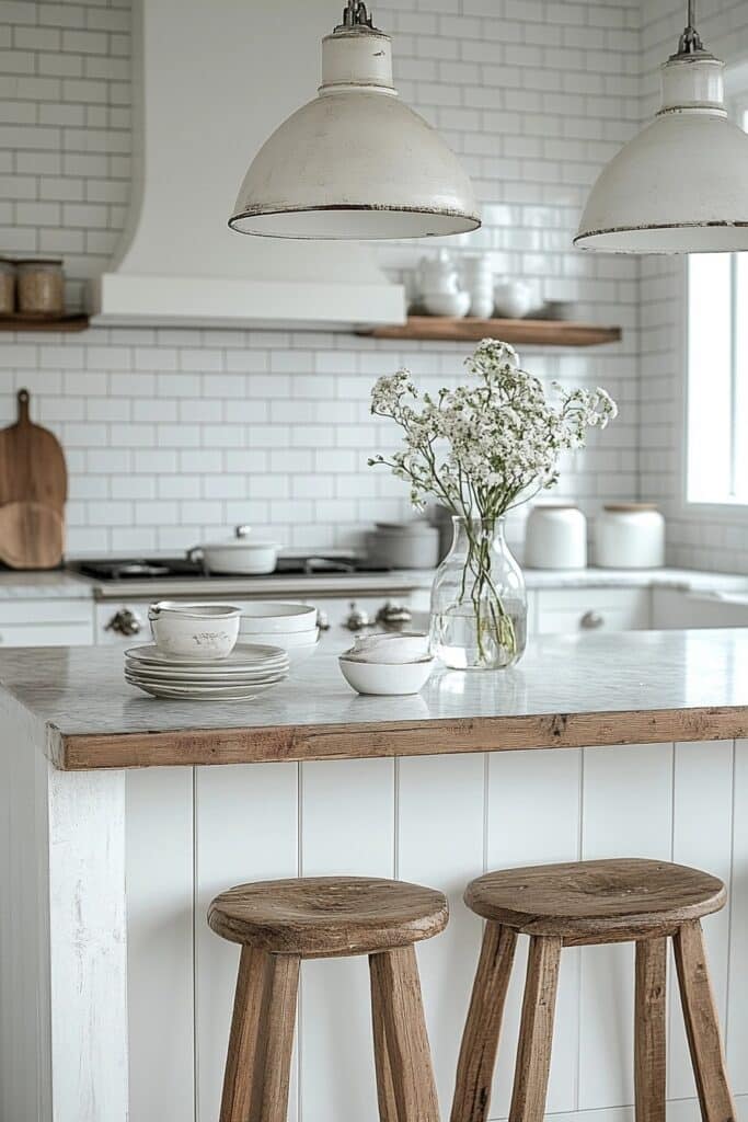 Classic Bright White Kitchen Cabinets