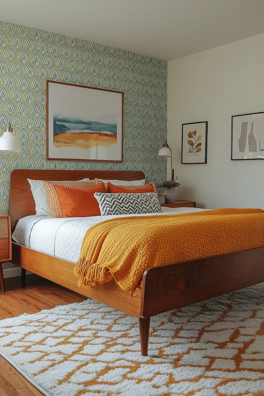 Revitalized Retro Sanctuary Bedroom