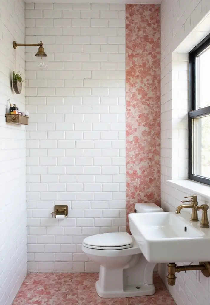Colorful Accent Tiles in Pink and Red