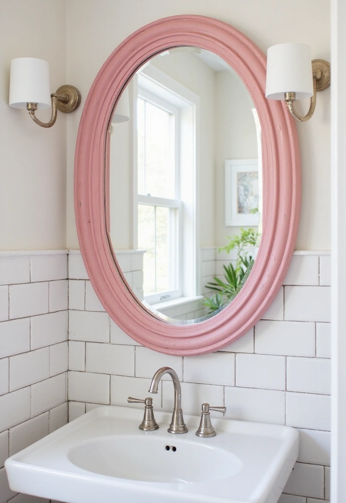 Eye-Catching Statement Mirrors in Pink and Red