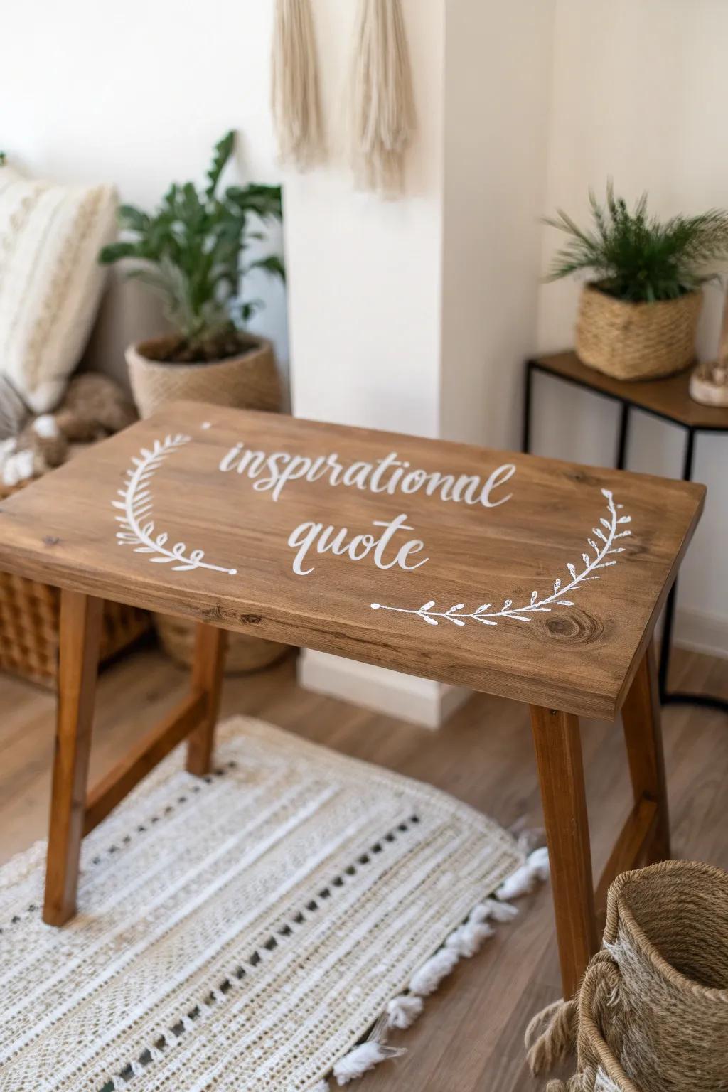 Make your table uniquely yours with personalized designs and meaningful quotes.