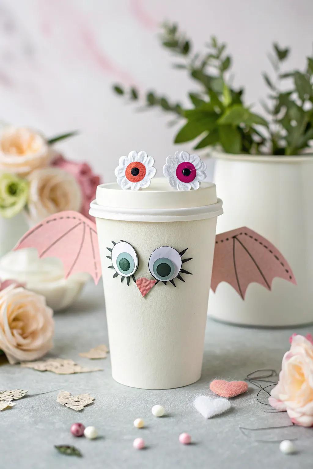 Unleash creativity with whimsical foam cup characters!