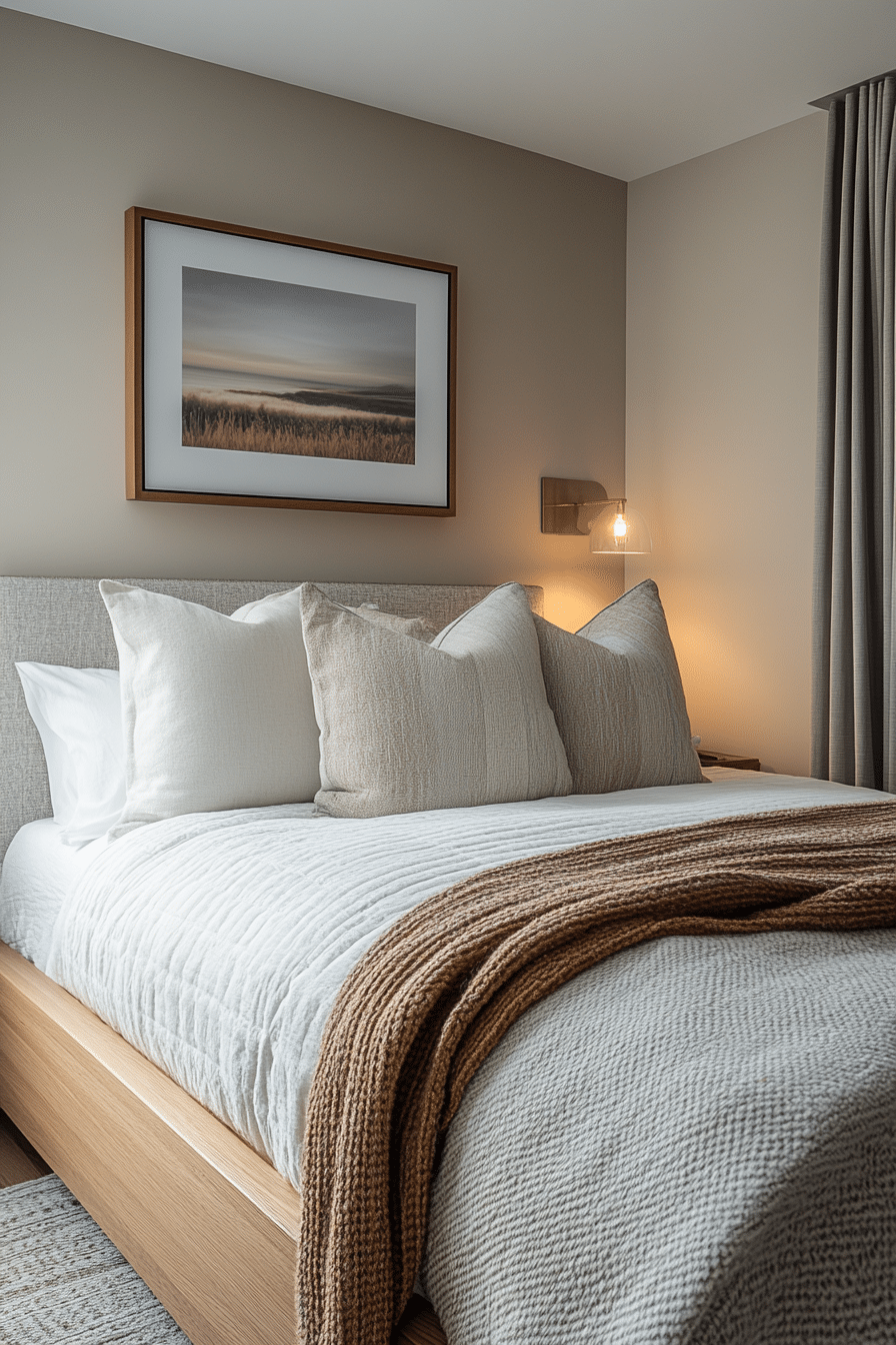 Minimalist modern guest room