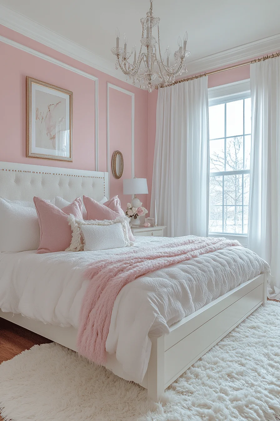 Serene Blush Sanctuary Bedroom