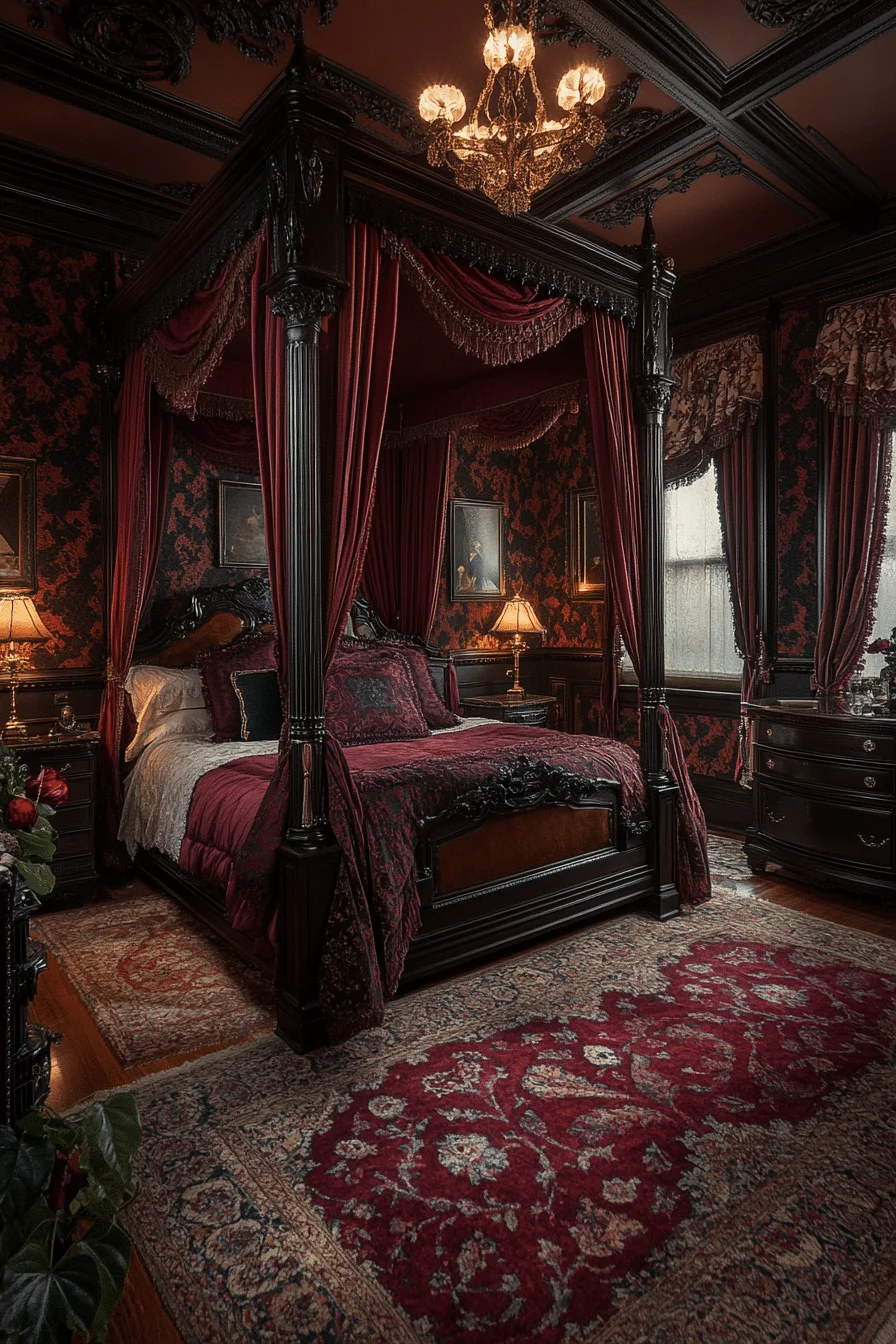 Victorian vintage bedroom