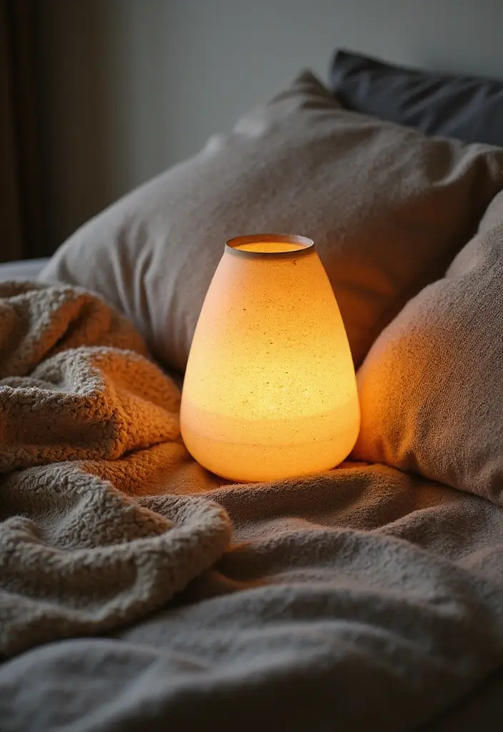 Vintage-inspired throw blanket and pillows