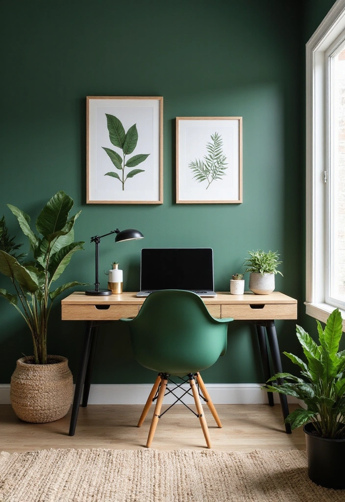 Deep Forest Greens Earth Tone Palette