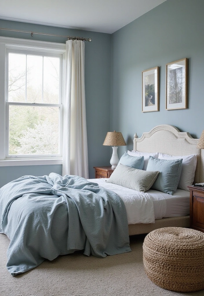 Tranquil Muted Blues Earth Tone Palette
