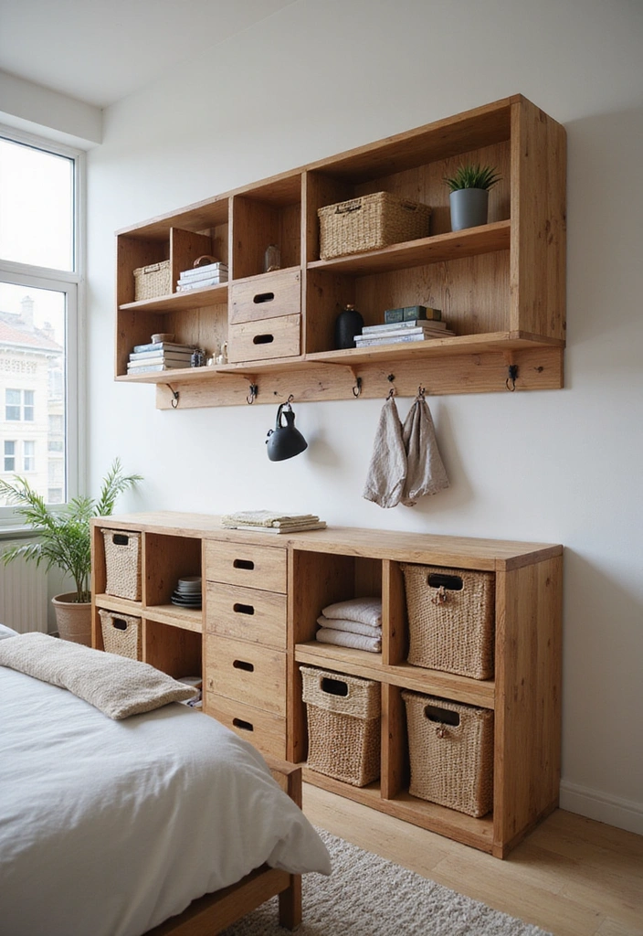 Sustainable Storage in Industrial Bedroom
