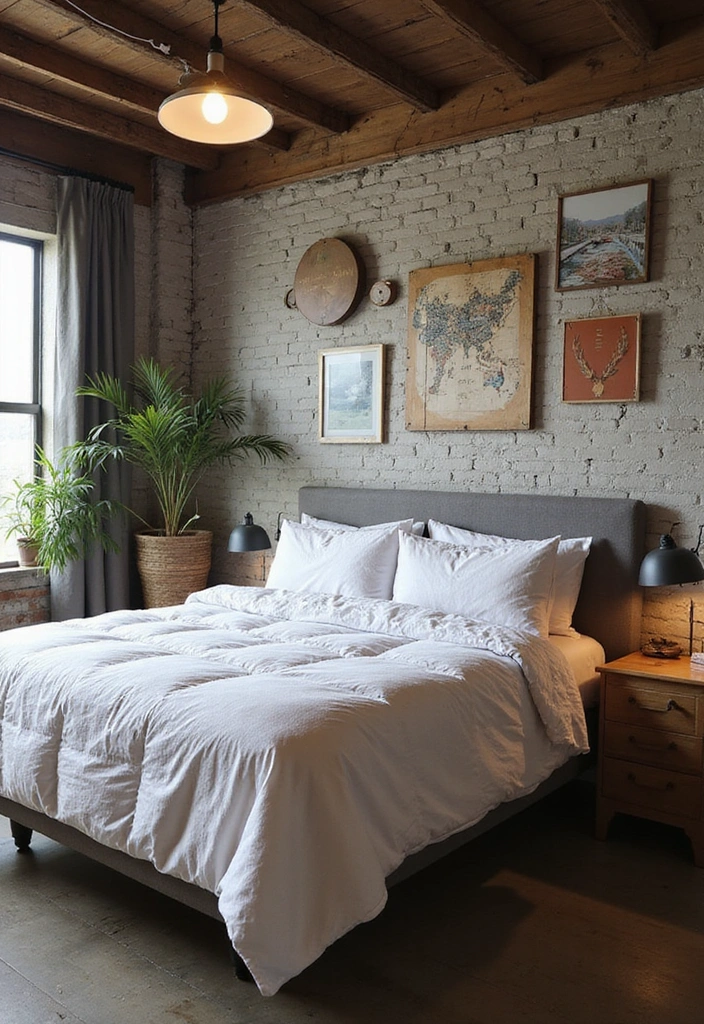 DIY Projects in Industrial Bedroom