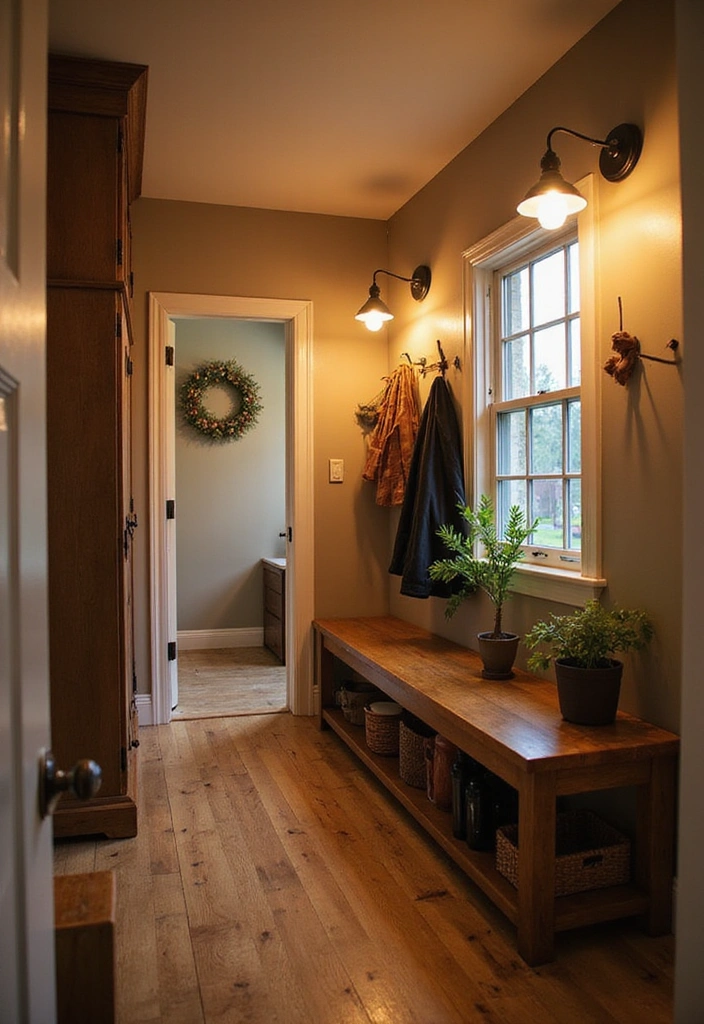 Smart Lighting in Mudroom