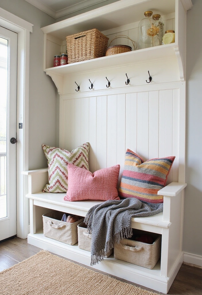 Storage Benches for Mudroom