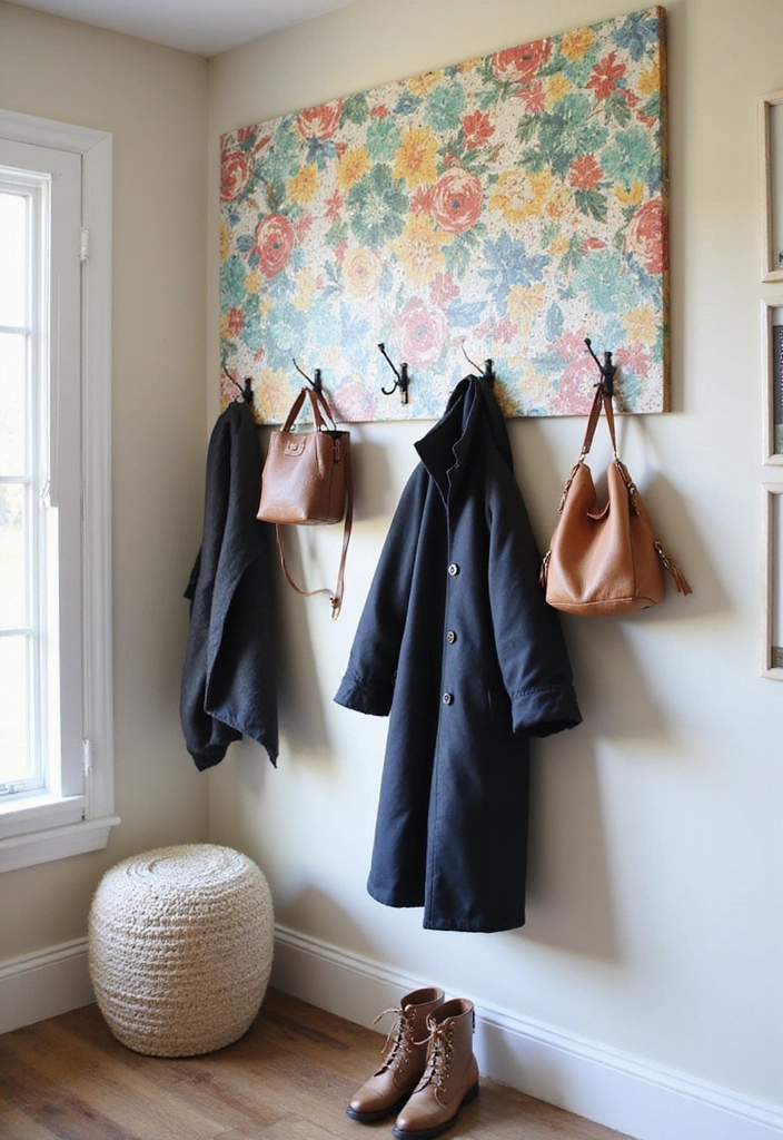 Hooks and Pegboards for Mudroom