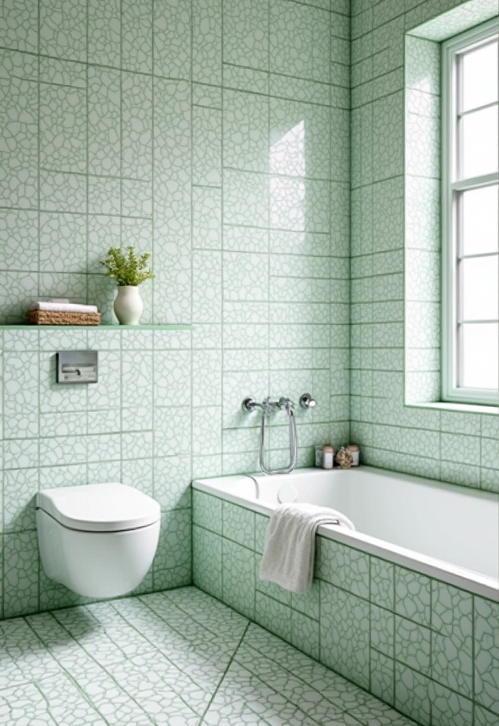 Textured White Tiling