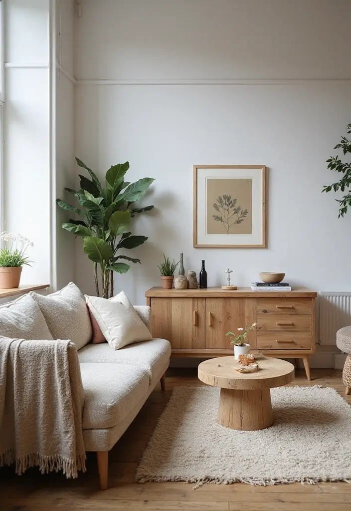 Scandinavian Living Room Sustainable Decor