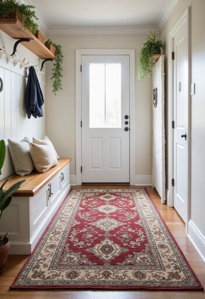 Stylish Rug for Mudroom