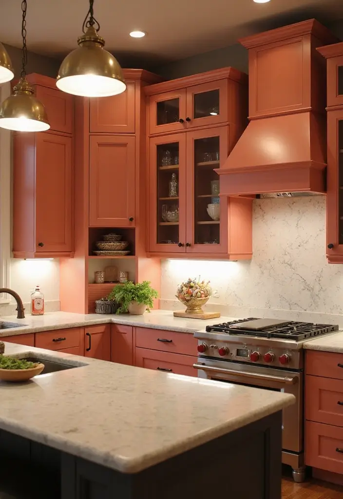 Lighting in Coral Kitchen