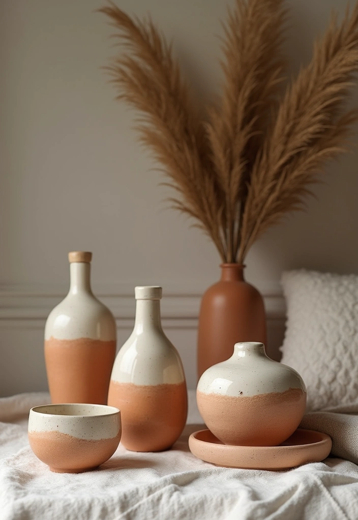 Handmade Ceramics in Bedroom