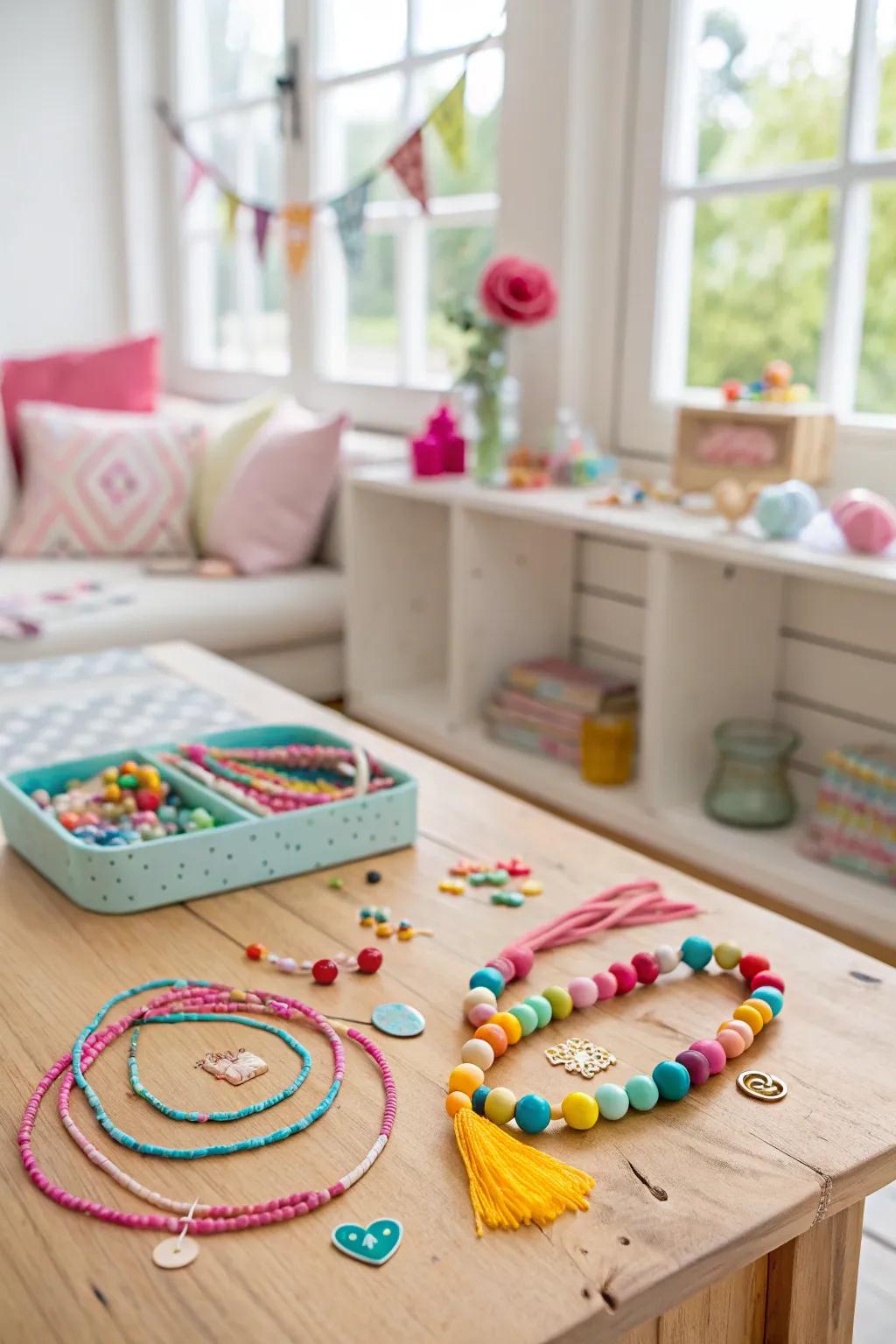 Creative DIY jewelry kit for kids