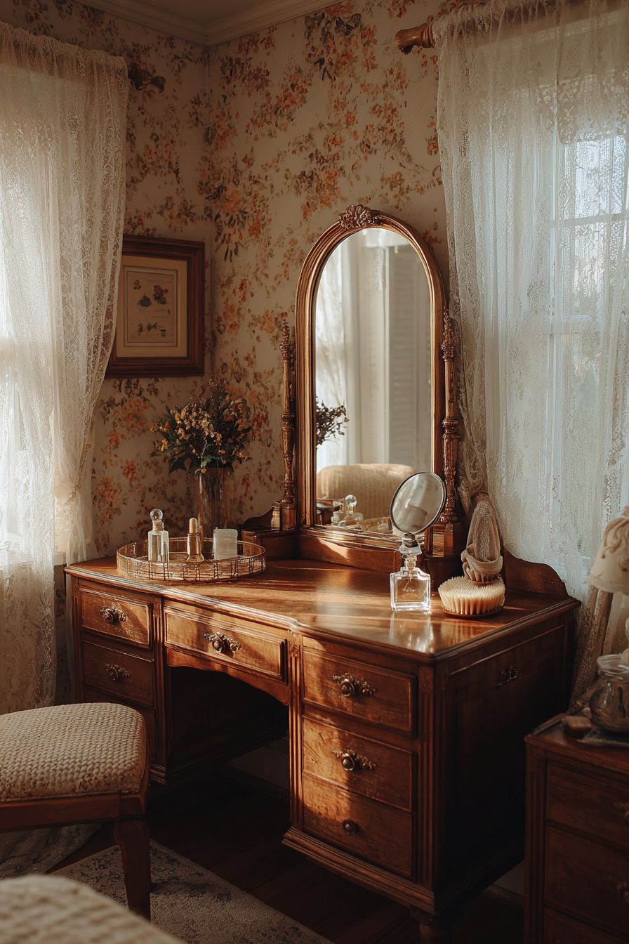 Add a Retro Vanity with Mirror