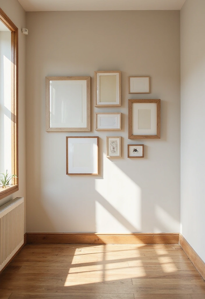 Artful Gallery Wall in Entryway
