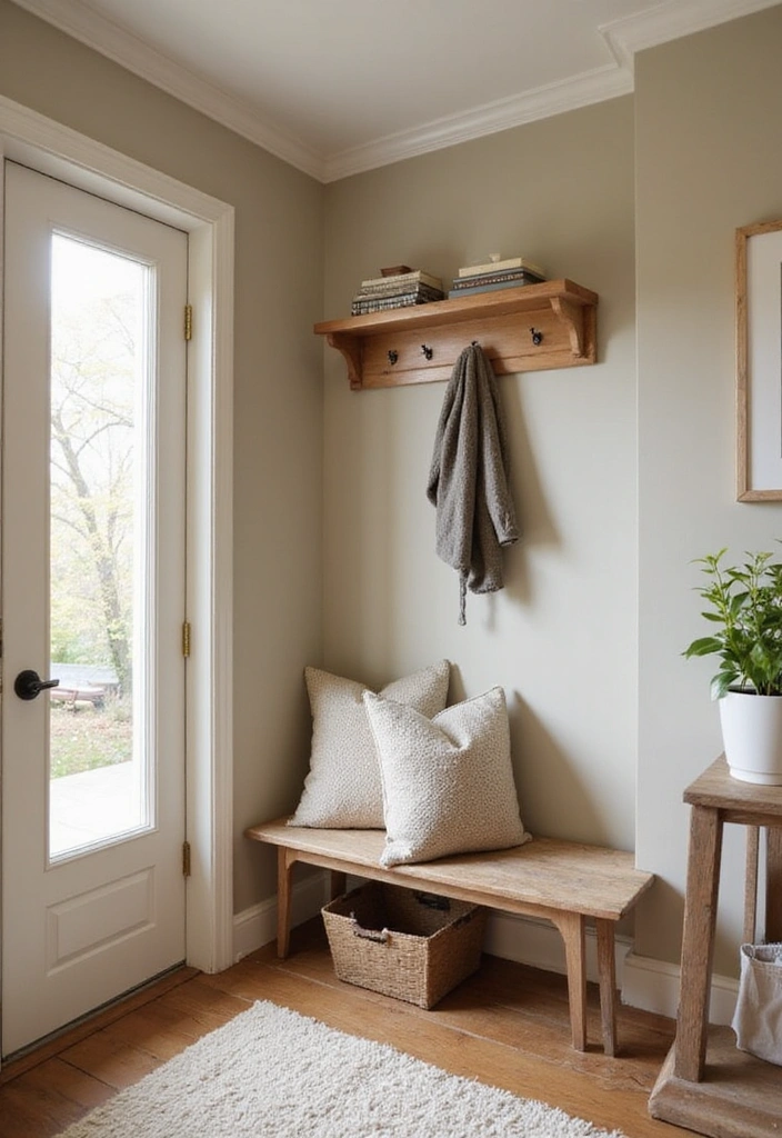 Cozy Corner Nook with Medium Wood Floors and Beige Tones