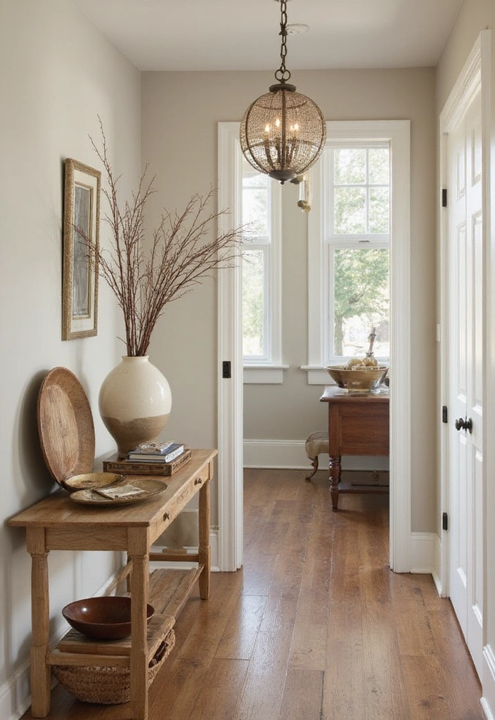 Elegant Accessories in Entryway