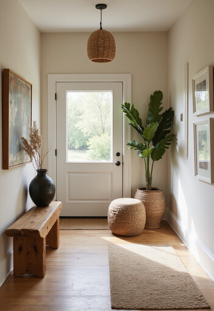 Unique Decor in Entryway