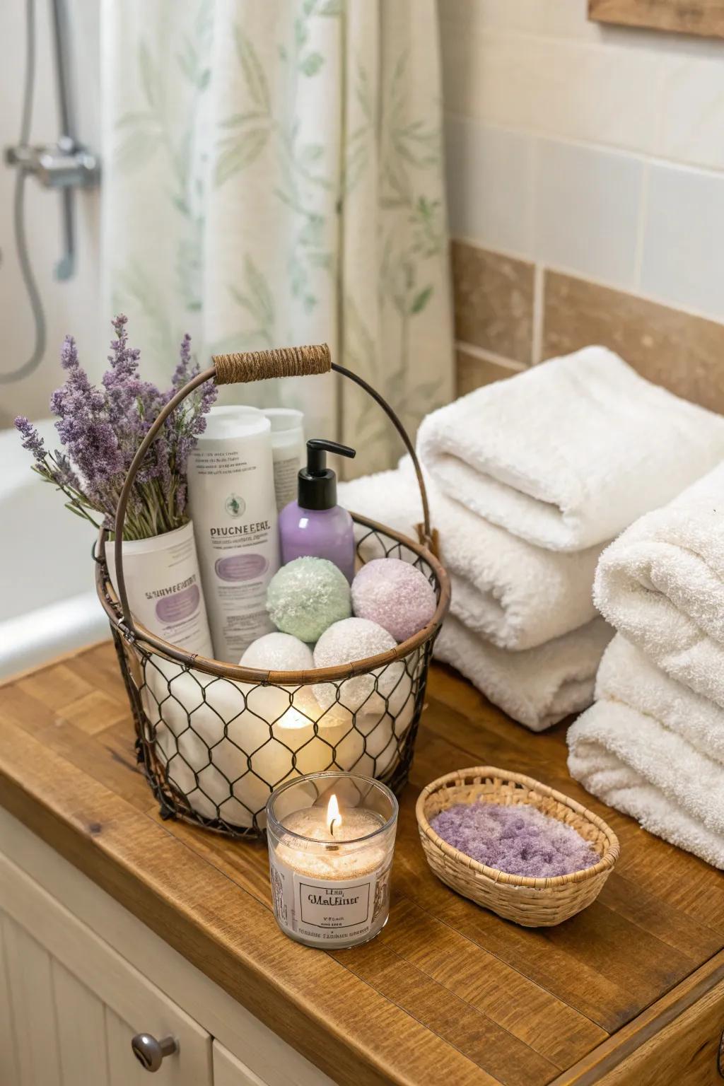 Transform her bathroom into a serene spa sanctuary.