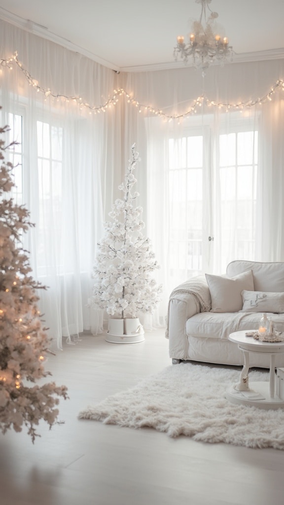 Minimalist White Christmas Decor