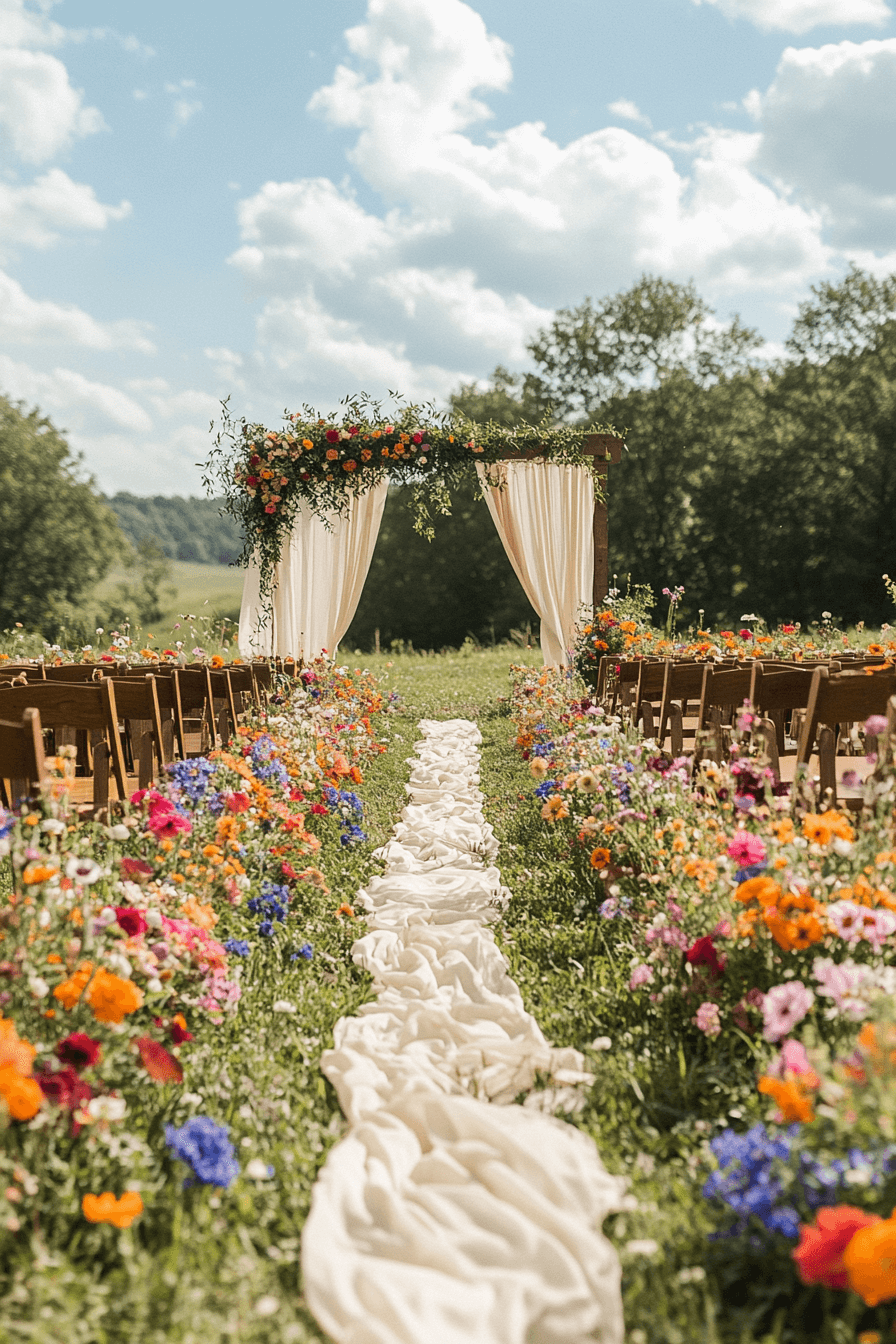 Wildflower Meadow Boho Wedding
