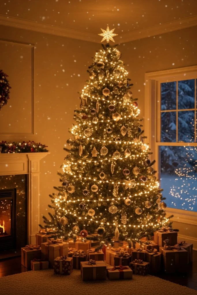 25 Christmas Lights Décor Ideas to Illuminate Your Holiday Enchanting Spiral Tree Lights