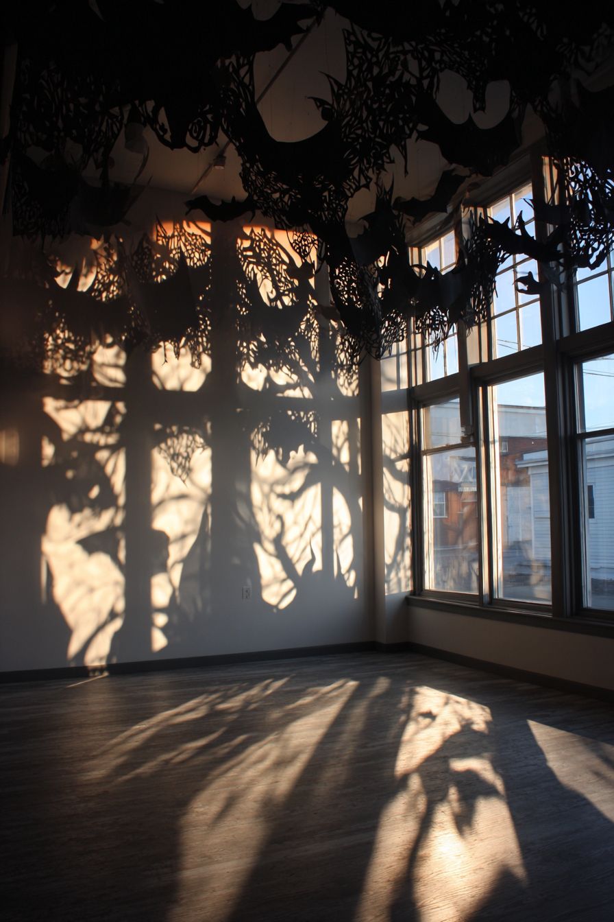 Create Spooky Window Silhouettes with Paper